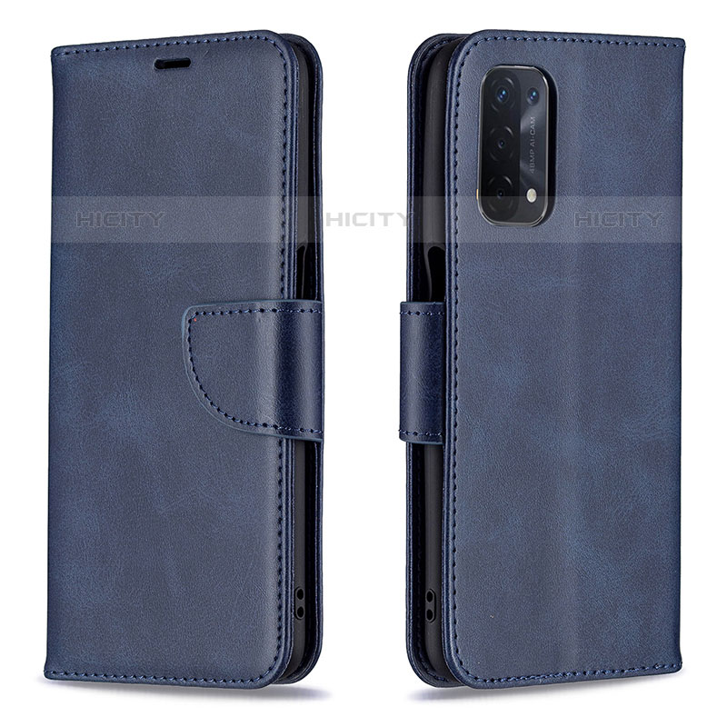 Handytasche Stand Schutzhülle Flip Leder Hülle B04F für OnePlus Nord N200 5G Blau