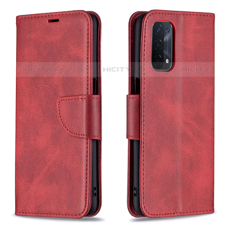 Handytasche Stand Schutzhülle Flip Leder Hülle B04F für OnePlus Nord N200 5G Rot Plus