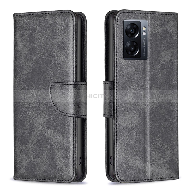 Handytasche Stand Schutzhülle Flip Leder Hülle B04F für Oppo A56S 5G