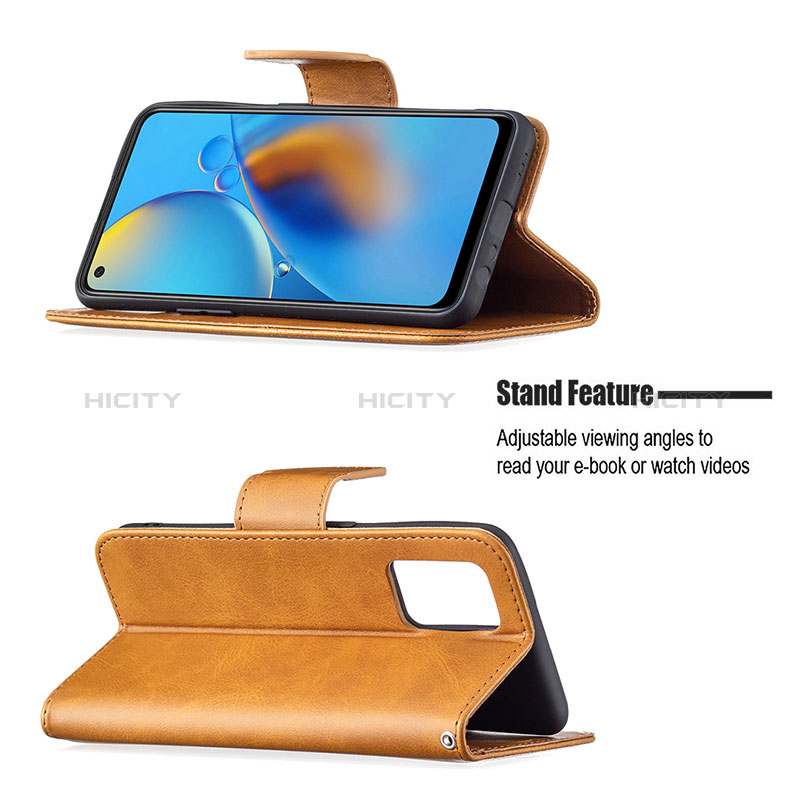 Handytasche Stand Schutzhülle Flip Leder Hülle B04F für Oppo A95 4G