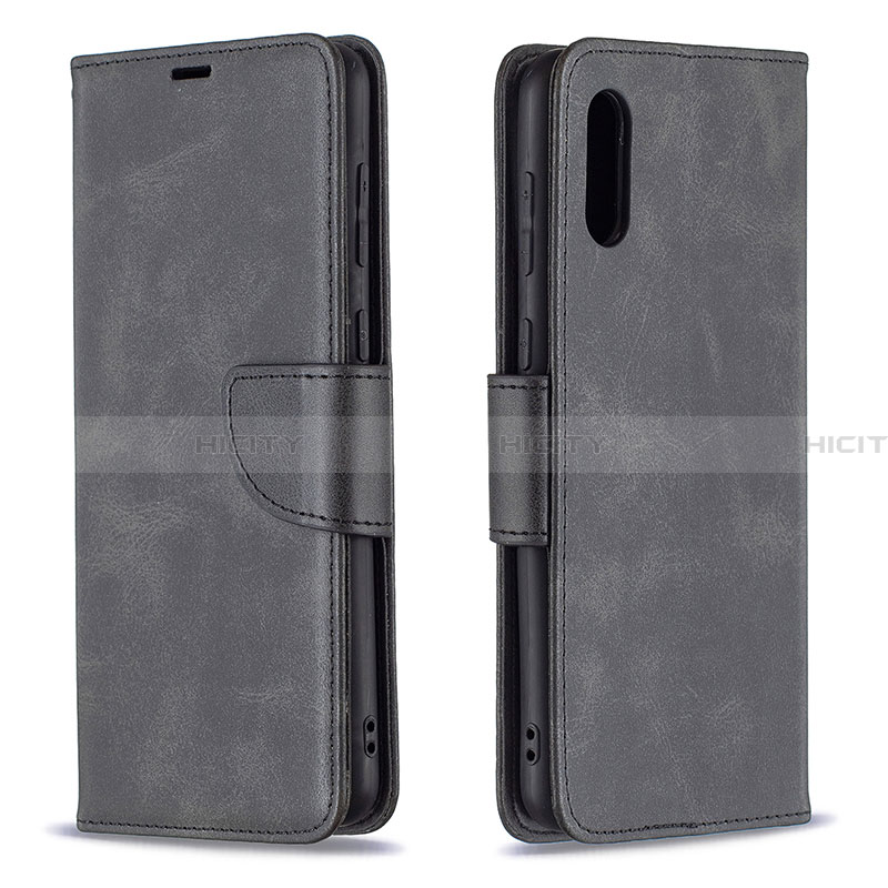 Handytasche Stand Schutzhülle Flip Leder Hülle B04F für Samsung Galaxy A02 groß