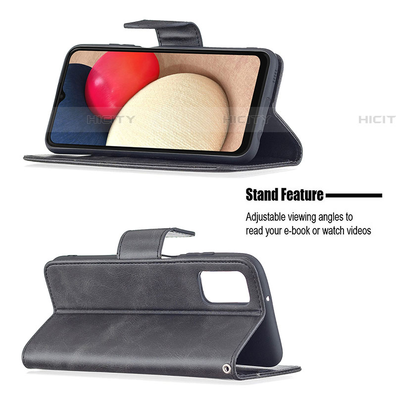 Handytasche Stand Schutzhülle Flip Leder Hülle B04F für Samsung Galaxy A03s