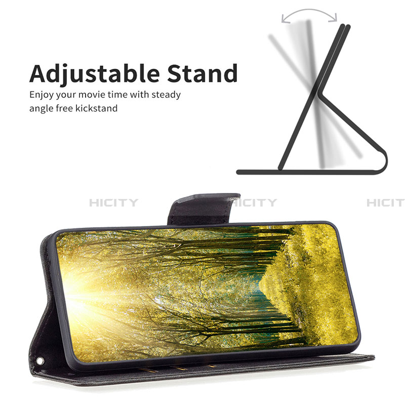 Handytasche Stand Schutzhülle Flip Leder Hülle B04F für Samsung Galaxy A04 4G groß