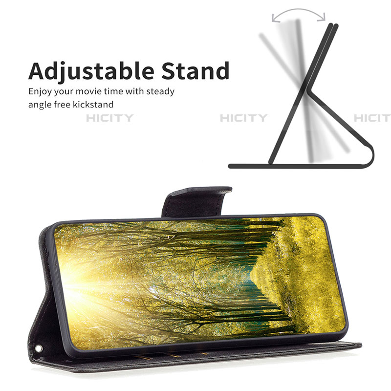 Handytasche Stand Schutzhülle Flip Leder Hülle B04F für Samsung Galaxy A04E groß