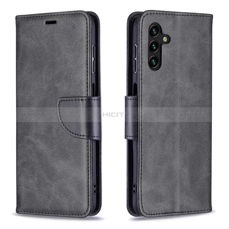 Handytasche Stand Schutzhülle Flip Leder Hülle B04F für Samsung Galaxy A04s Schwarz Plus