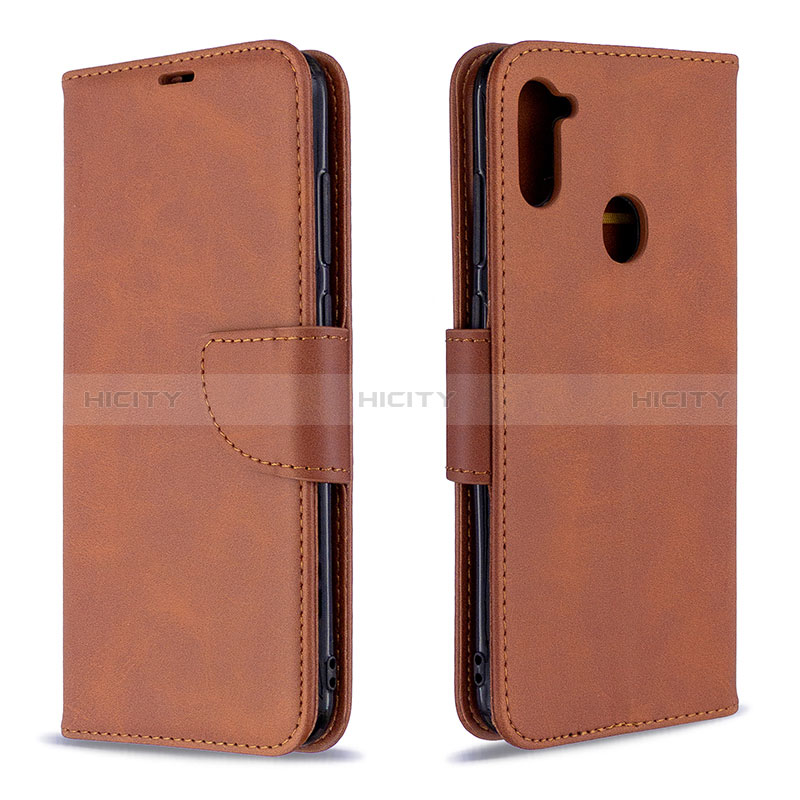 Handytasche Stand Schutzhülle Flip Leder Hülle B04F für Samsung Galaxy A11