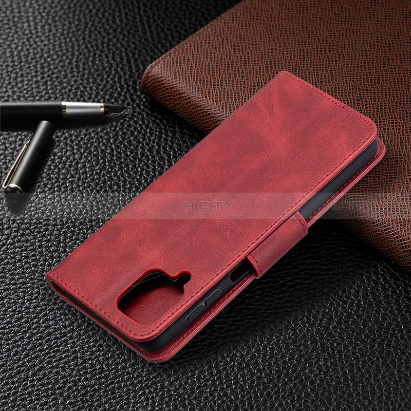 Handytasche Stand Schutzhülle Flip Leder Hülle B04F für Samsung Galaxy A12 Nacho groß