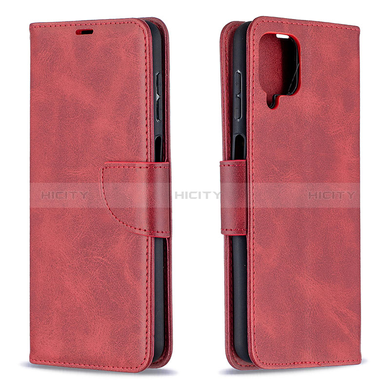 Handytasche Stand Schutzhülle Flip Leder Hülle B04F für Samsung Galaxy A12 Nacho groß