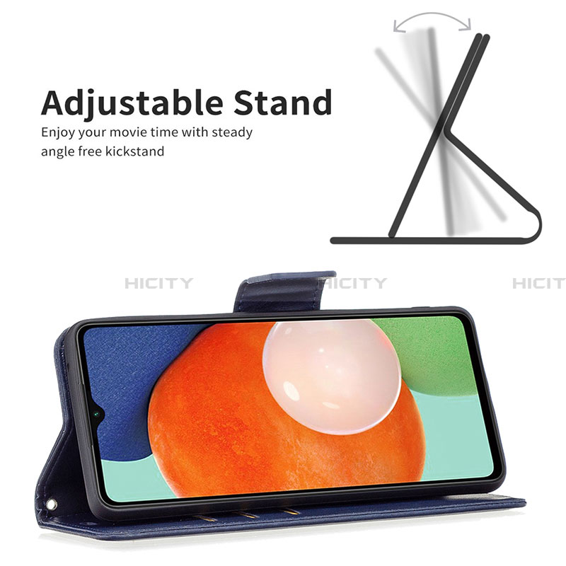 Handytasche Stand Schutzhülle Flip Leder Hülle B04F für Samsung Galaxy A13 4G groß