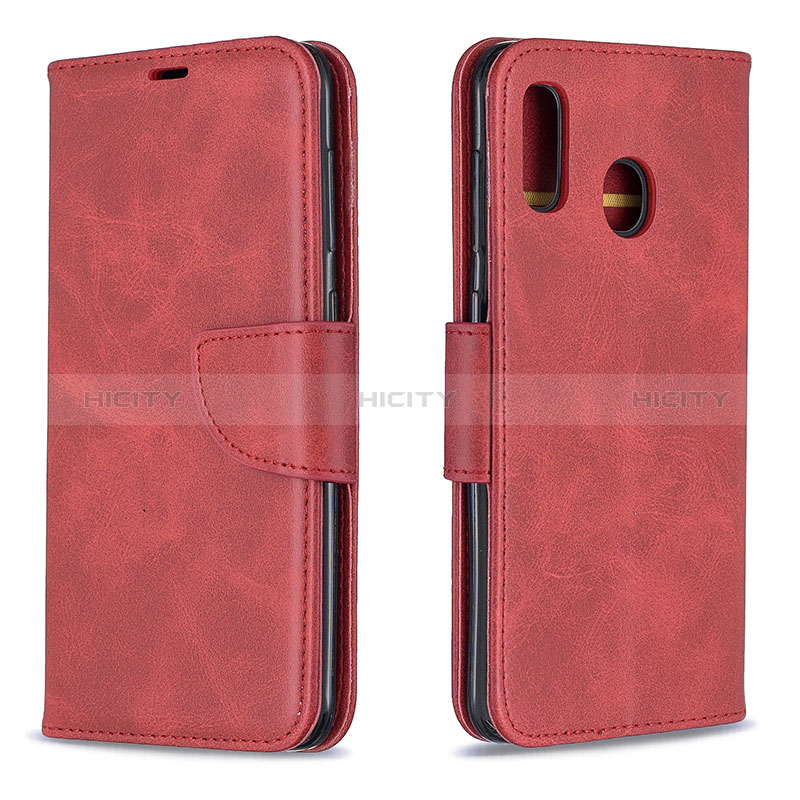 Handytasche Stand Schutzhülle Flip Leder Hülle B04F für Samsung Galaxy A20