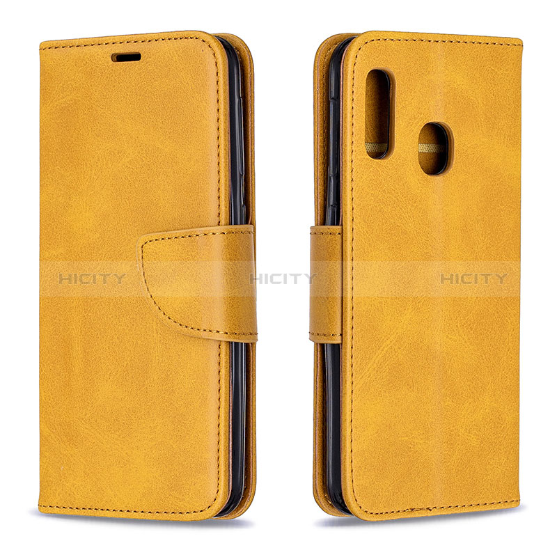 Handytasche Stand Schutzhülle Flip Leder Hülle B04F für Samsung Galaxy A20e groß