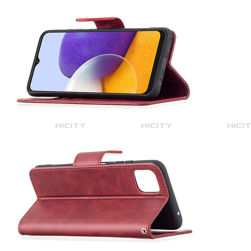 Handytasche Stand Schutzhülle Flip Leder Hülle B04F für Samsung Galaxy A22 5G