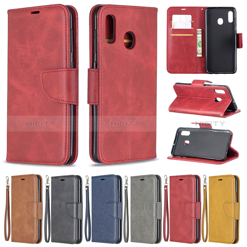 Handytasche Stand Schutzhülle Flip Leder Hülle B04F für Samsung Galaxy A30