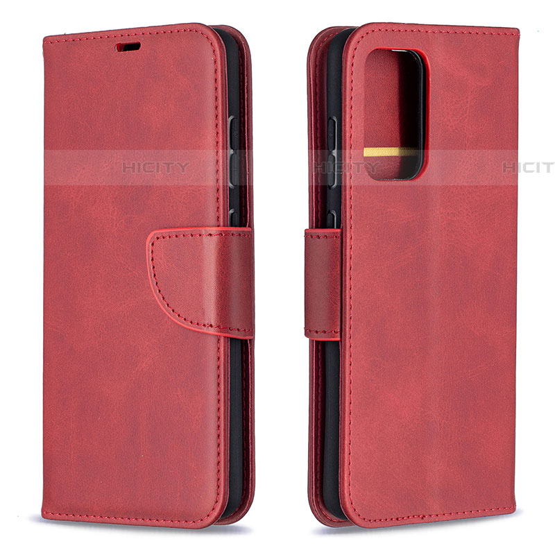 Handytasche Stand Schutzhülle Flip Leder Hülle B04F für Samsung Galaxy A52 4G Rot Plus