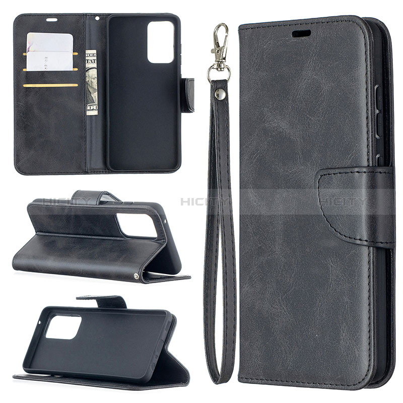 Handytasche Stand Schutzhülle Flip Leder Hülle B04F für Samsung Galaxy A52s 5G groß