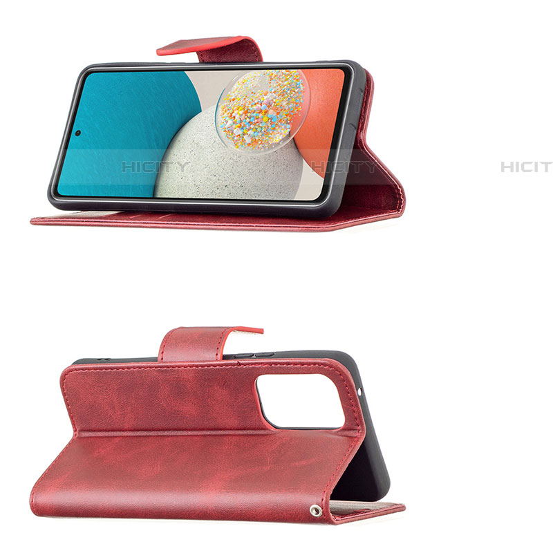 Handytasche Stand Schutzhülle Flip Leder Hülle B04F für Samsung Galaxy A53 5G groß