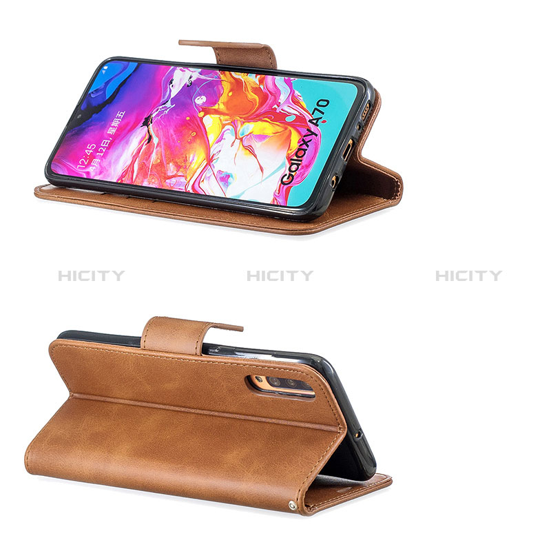 Handytasche Stand Schutzhülle Flip Leder Hülle B04F für Samsung Galaxy A70