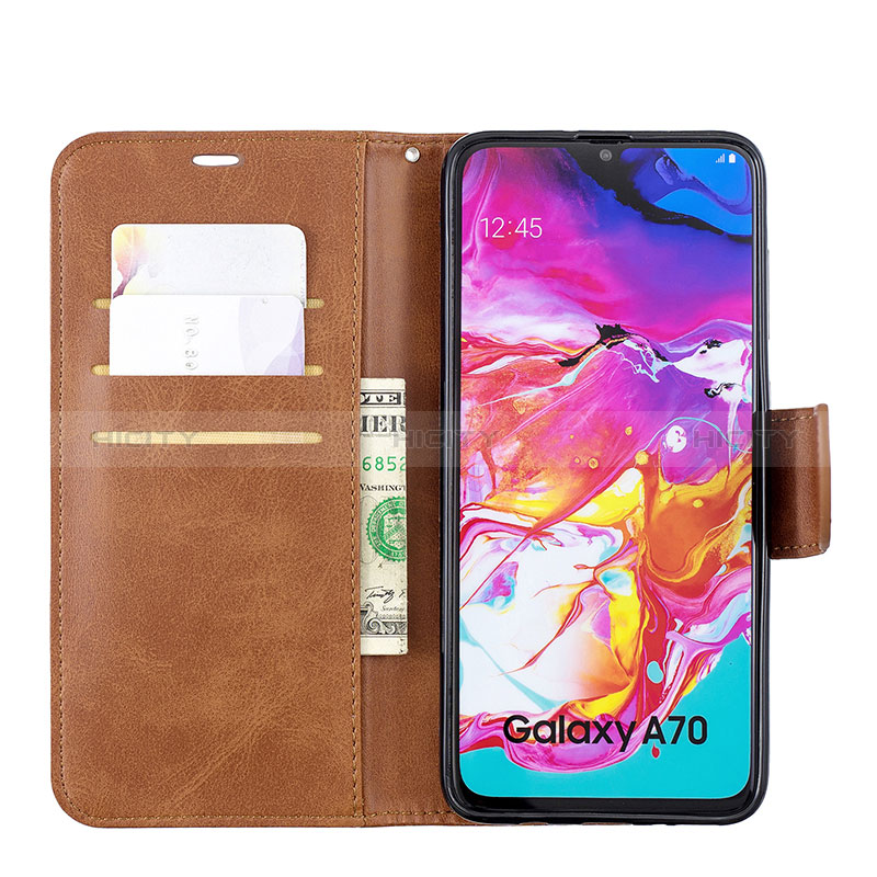 Handytasche Stand Schutzhülle Flip Leder Hülle B04F für Samsung Galaxy A70