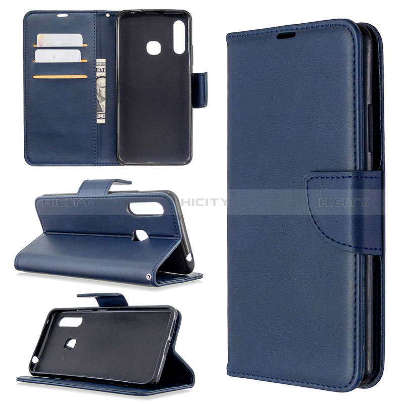 Handytasche Stand Schutzhülle Flip Leder Hülle B04F für Samsung Galaxy A70E groß