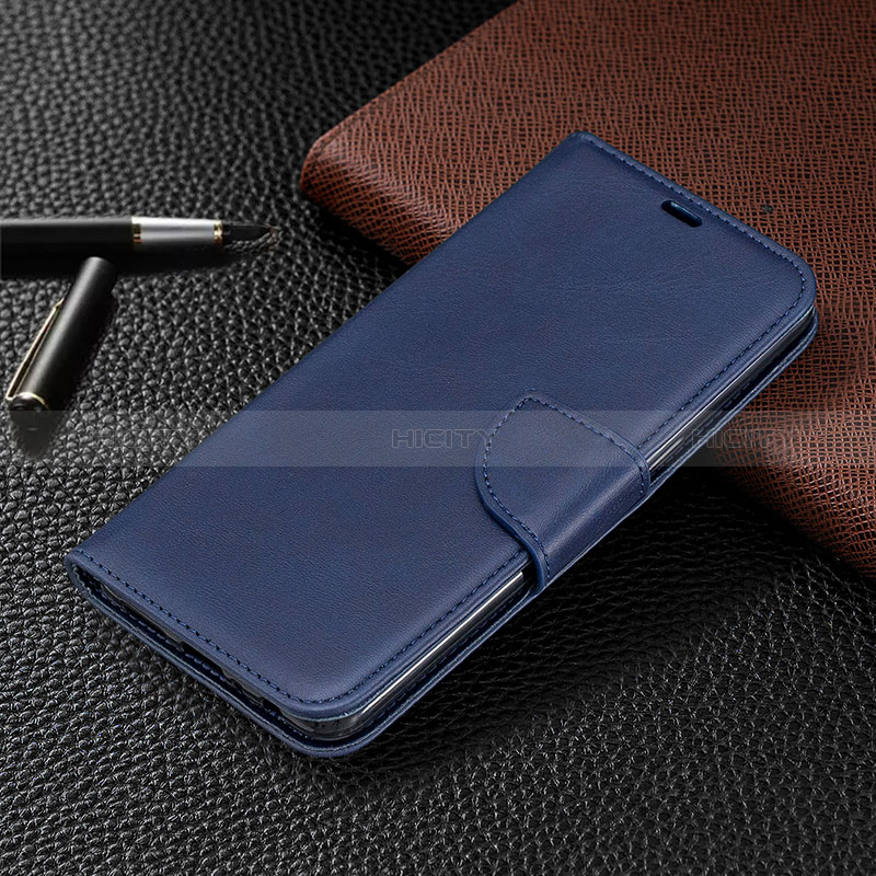 Handytasche Stand Schutzhülle Flip Leder Hülle B04F für Samsung Galaxy M01s groß