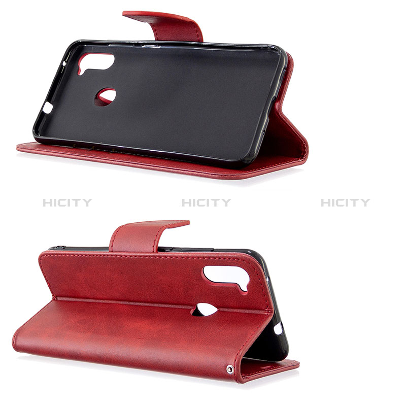 Handytasche Stand Schutzhülle Flip Leder Hülle B04F für Samsung Galaxy M11