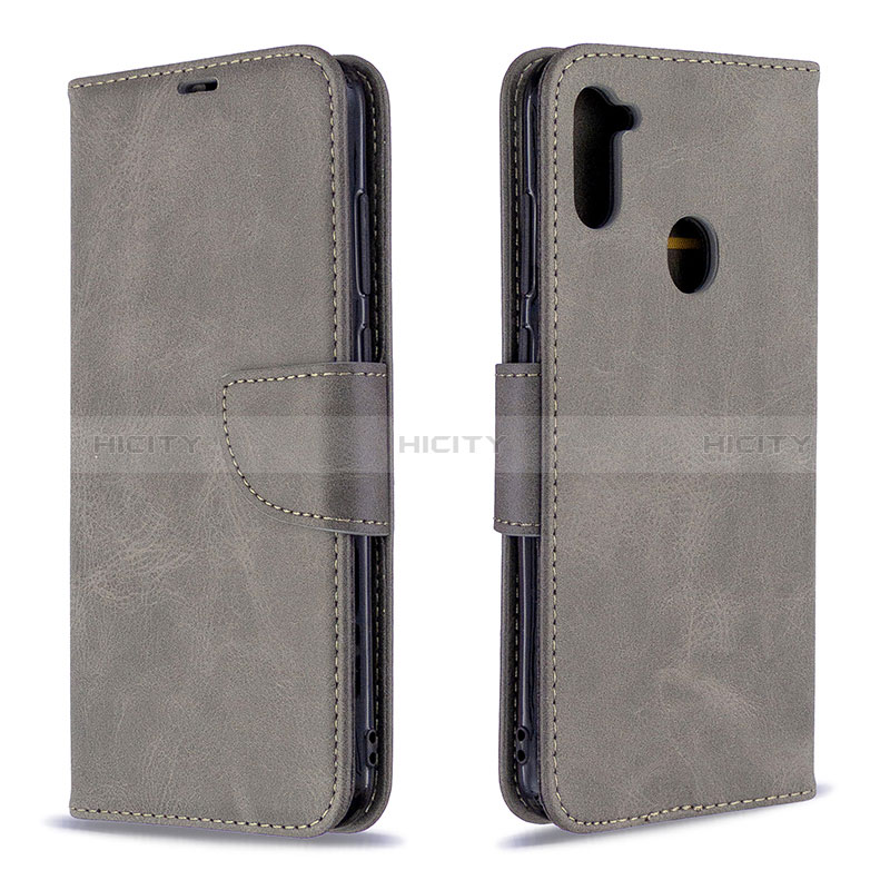 Handytasche Stand Schutzhülle Flip Leder Hülle B04F für Samsung Galaxy M11