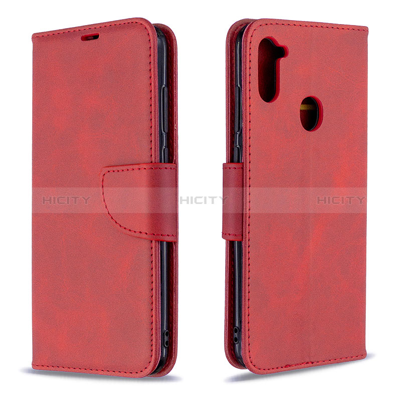 Handytasche Stand Schutzhülle Flip Leder Hülle B04F für Samsung Galaxy M11