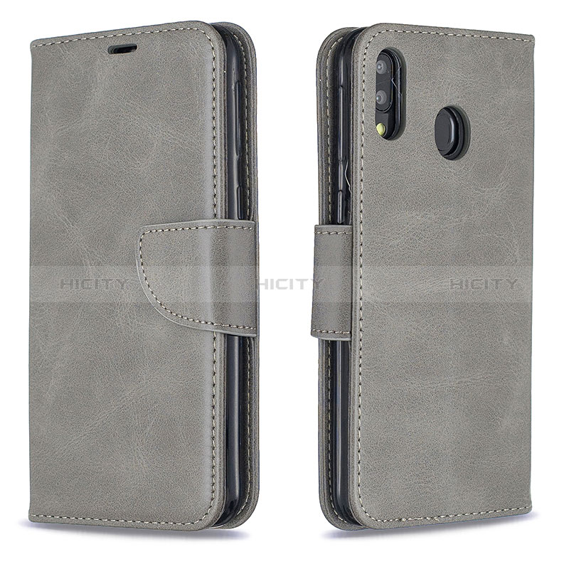 Handytasche Stand Schutzhülle Flip Leder Hülle B04F für Samsung Galaxy M20 groß