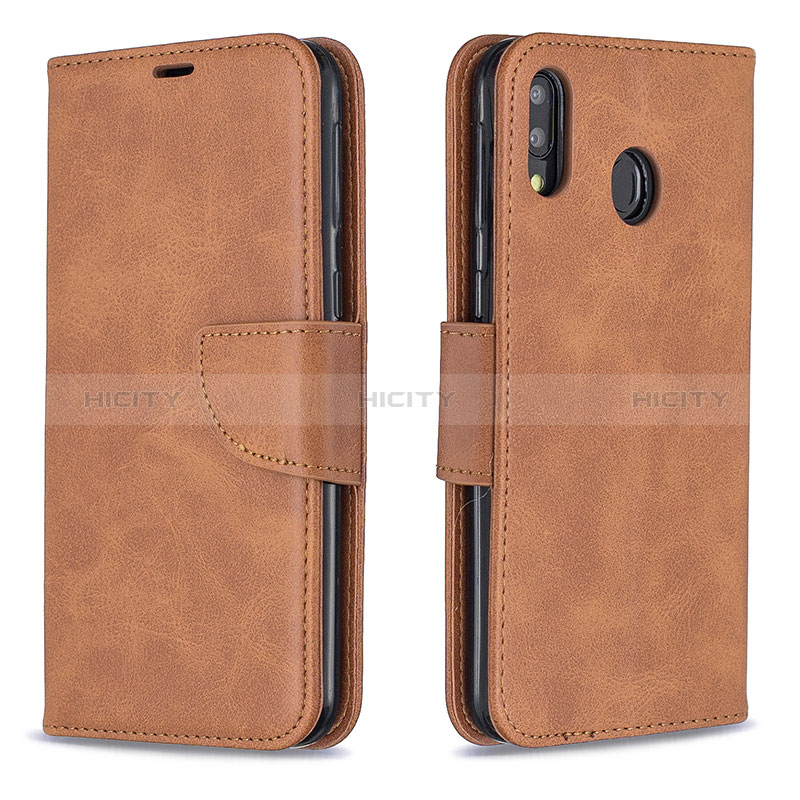 Handytasche Stand Schutzhülle Flip Leder Hülle B04F für Samsung Galaxy M20 groß