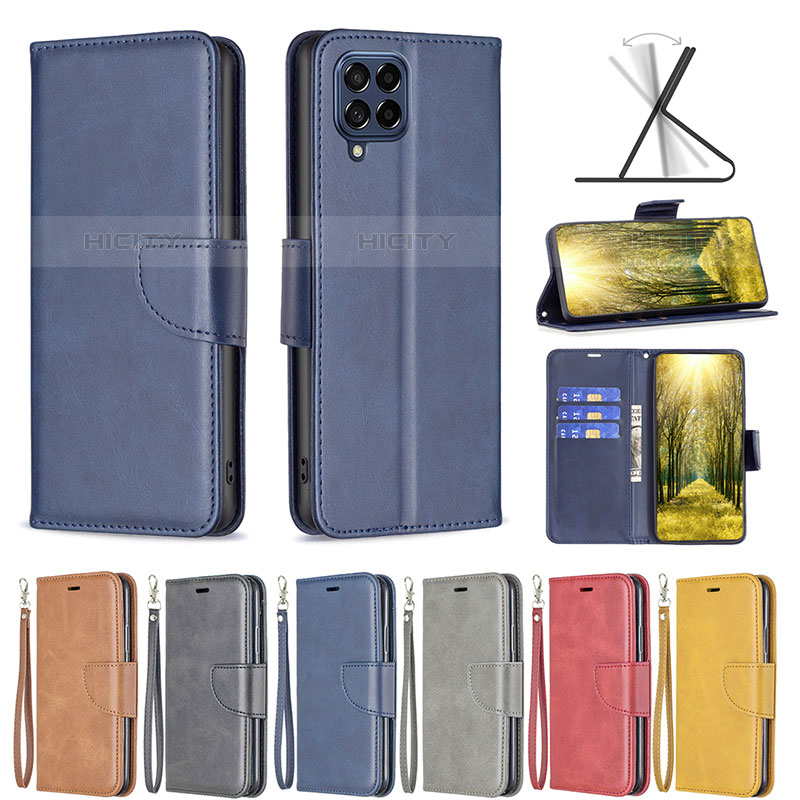 Handytasche Stand Schutzhülle Flip Leder Hülle B04F für Samsung Galaxy M53 5G