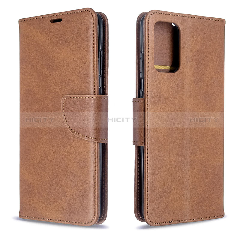 Handytasche Stand Schutzhülle Flip Leder Hülle B04F für Samsung Galaxy S20 5G Braun