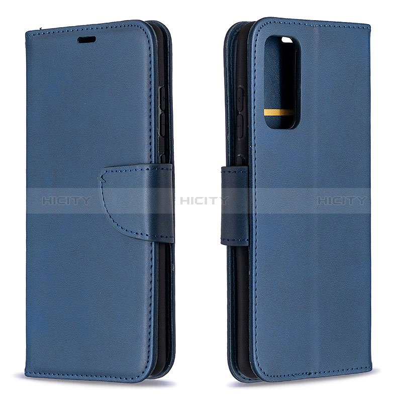 Handytasche Stand Schutzhülle Flip Leder Hülle B04F für Samsung Galaxy S20 FE (2022) 5G Blau Plus