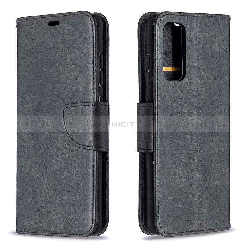 Handytasche Stand Schutzhülle Flip Leder Hülle B04F für Samsung Galaxy S20 FE 4G Schwarz