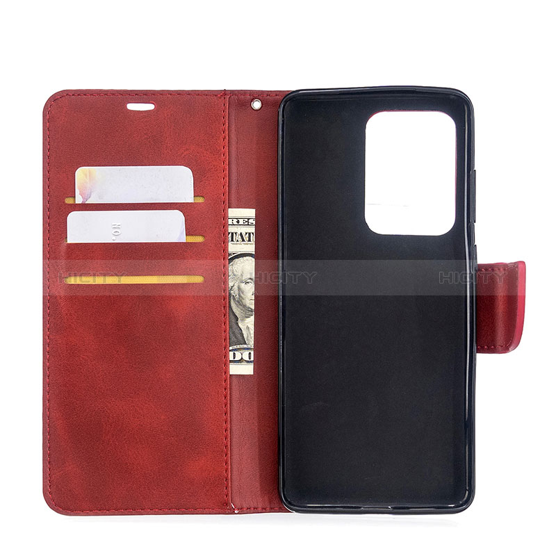 Handytasche Stand Schutzhülle Flip Leder Hülle B04F für Samsung Galaxy S20 Plus groß