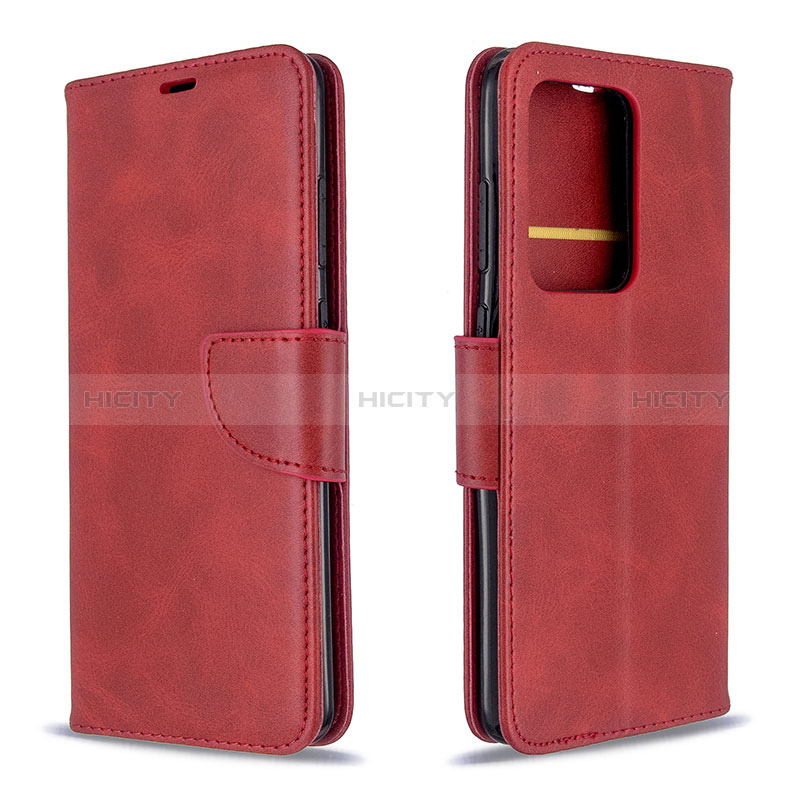 Handytasche Stand Schutzhülle Flip Leder Hülle B04F für Samsung Galaxy S20 Plus 5G Rot Plus