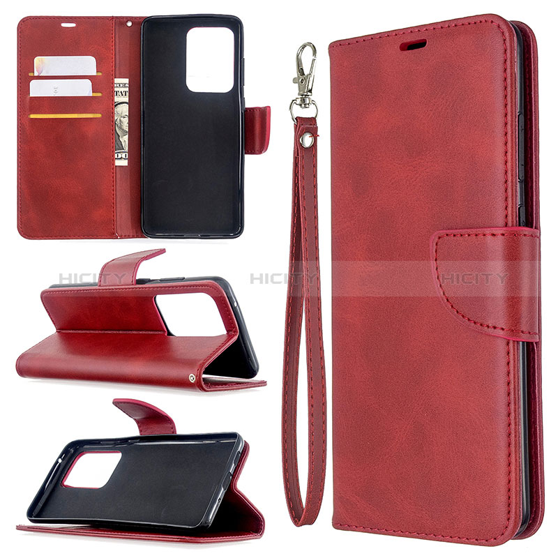 Handytasche Stand Schutzhülle Flip Leder Hülle B04F für Samsung Galaxy S20 Plus groß