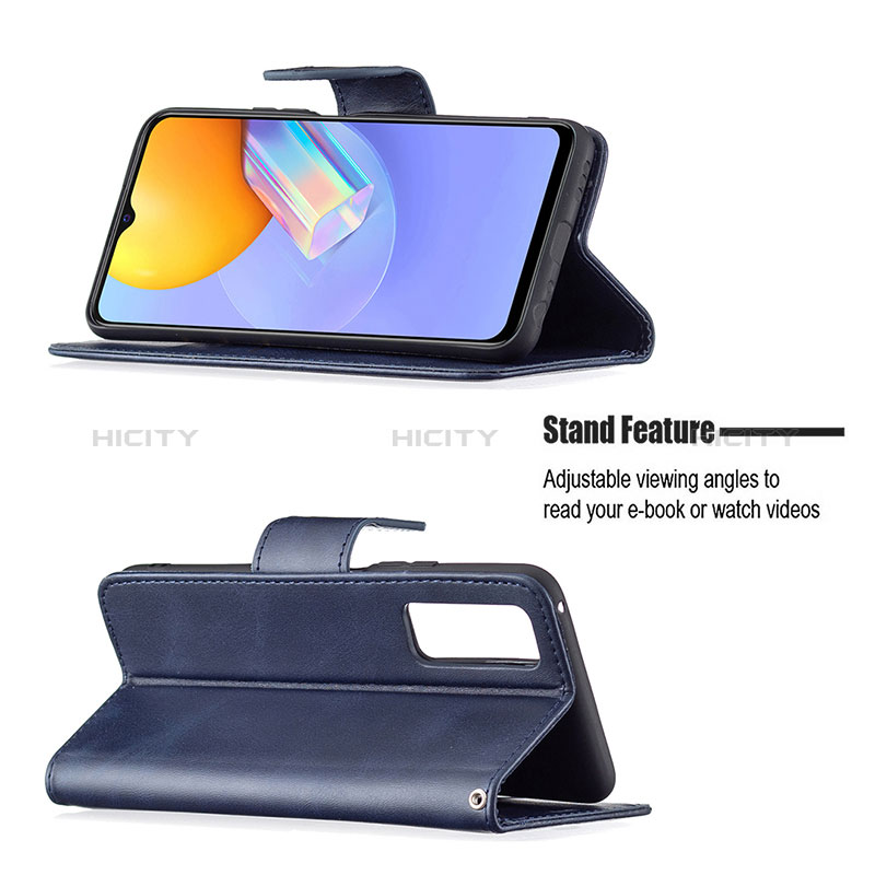 Handytasche Stand Schutzhülle Flip Leder Hülle B04F für Vivo Y53s 4G