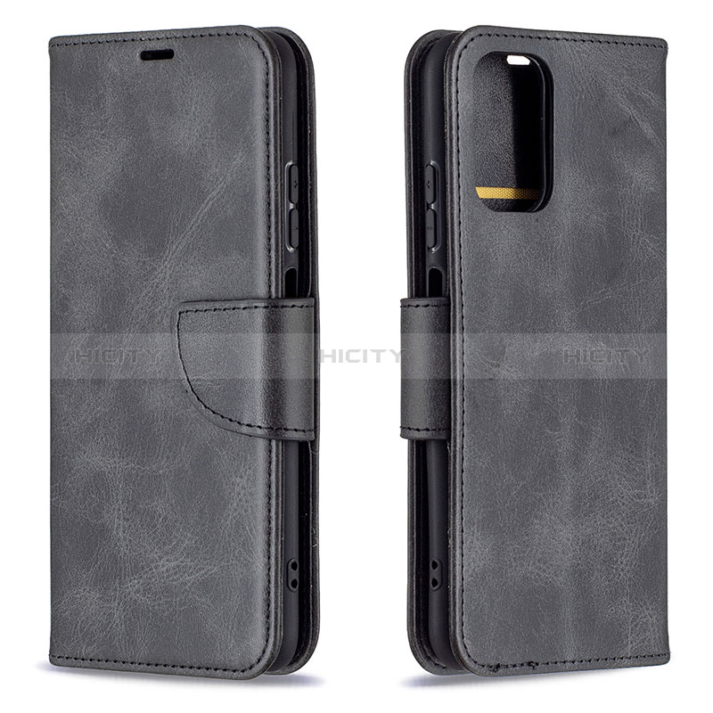 Handytasche Stand Schutzhülle Flip Leder Hülle B04F für Xiaomi Poco M5S Schwarz