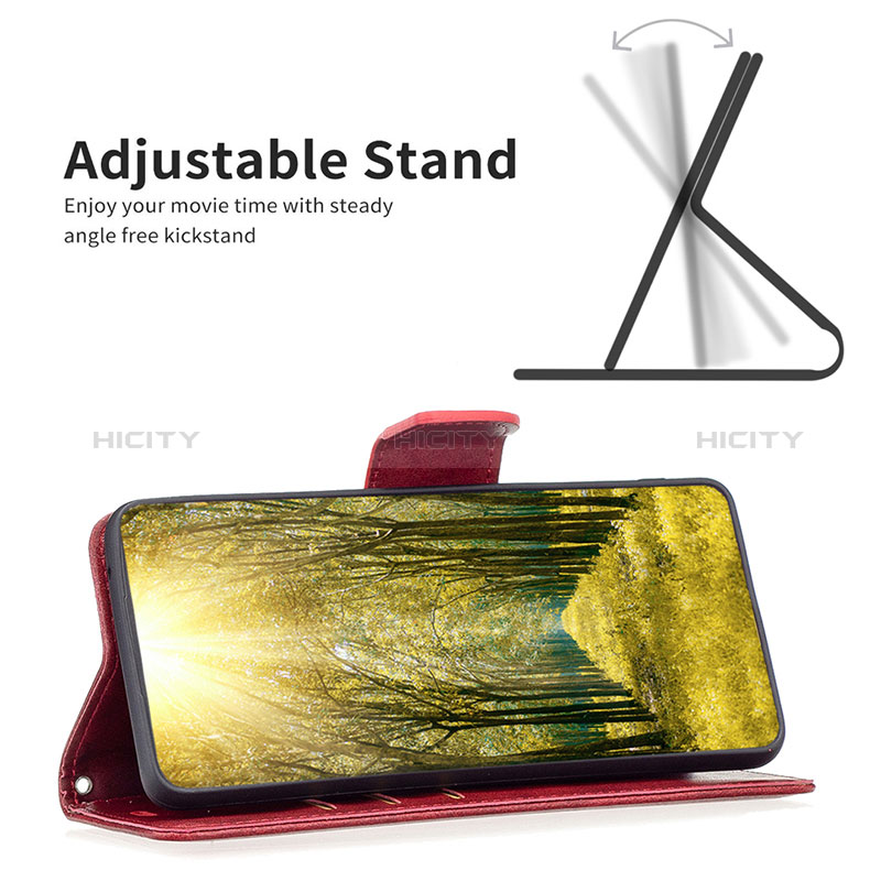 Handytasche Stand Schutzhülle Flip Leder Hülle B04F für Xiaomi Poco X4 Pro 5G groß