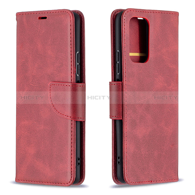 Handytasche Stand Schutzhülle Flip Leder Hülle B04F für Xiaomi Redmi Note 10 Pro 4G Rot