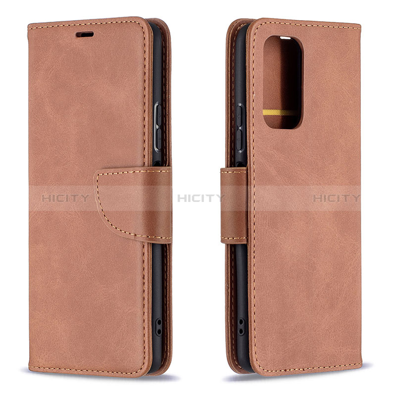 Handytasche Stand Schutzhülle Flip Leder Hülle B04F für Xiaomi Redmi Note 10 Pro Max Braun Plus