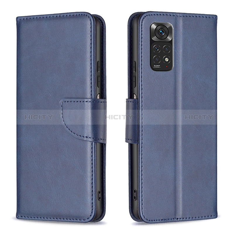 Handytasche Stand Schutzhülle Flip Leder Hülle B04F für Xiaomi Redmi Note 11 4G (2022) groß