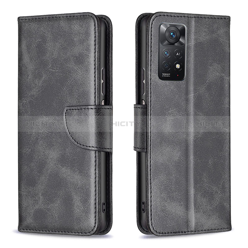 Handytasche Stand Schutzhülle Flip Leder Hülle B04F für Xiaomi Redmi Note 11 Pro 4G groß