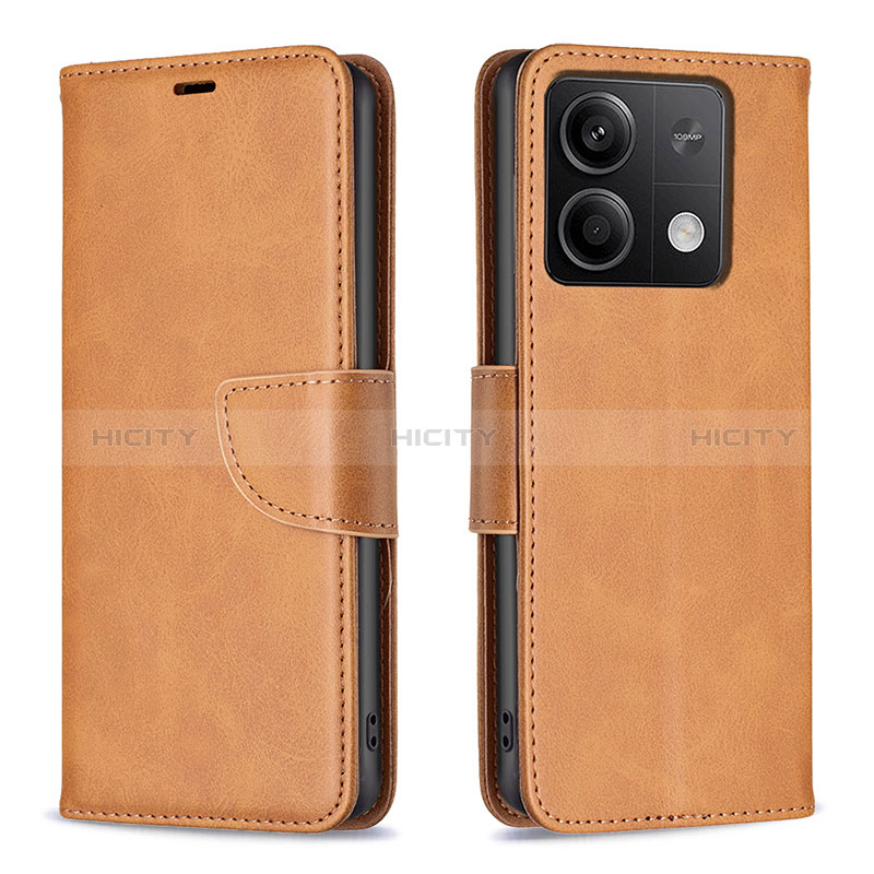 Handytasche Stand Schutzhülle Flip Leder Hülle B04F für Xiaomi Redmi Note 13 5G groß