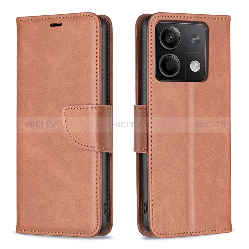 Handytasche Stand Schutzhülle Flip Leder Hülle B04F für Xiaomi Redmi Note 13 5G