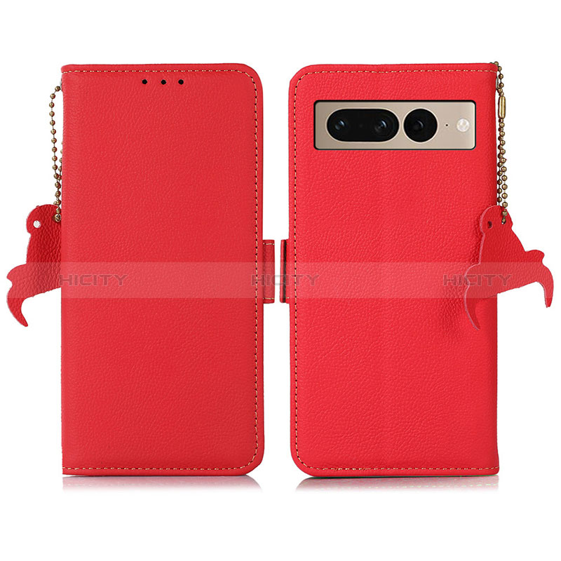 Handytasche Stand Schutzhülle Flip Leder Hülle B04H für Google Pixel 7 Pro 5G Rot