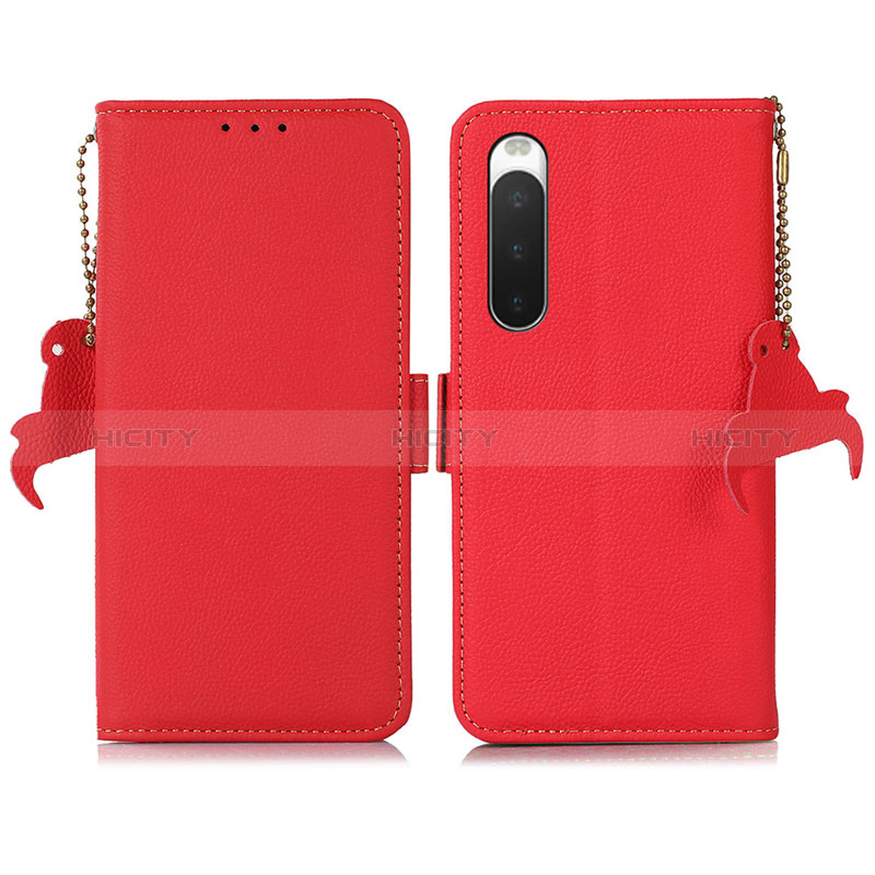 Handytasche Stand Schutzhülle Flip Leder Hülle B04H für Sony Xperia 10 IV SOG07 groß