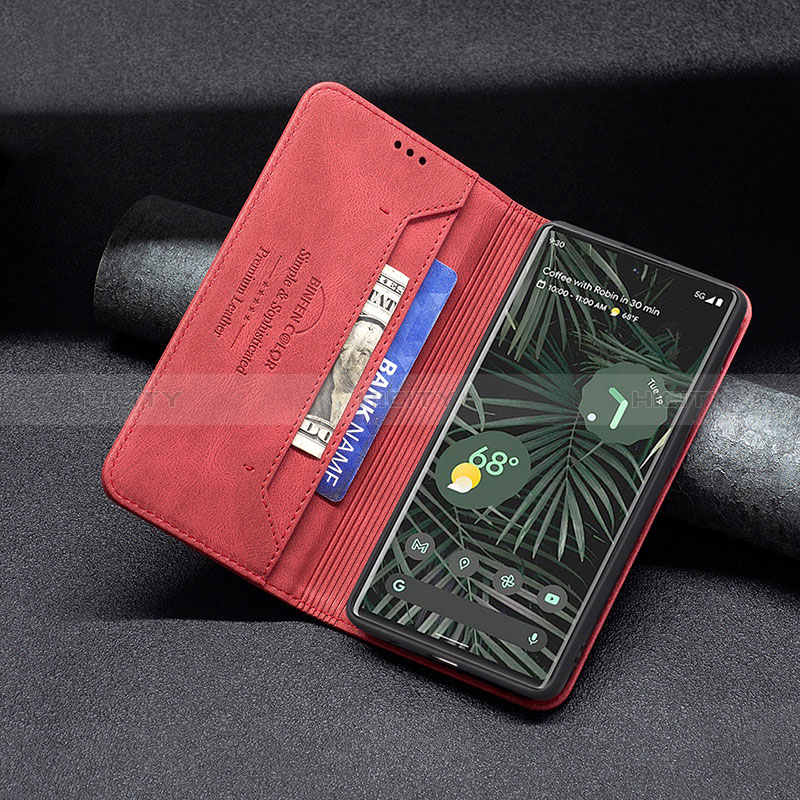 Handytasche Stand Schutzhülle Flip Leder Hülle B05F für Google Pixel 6 Pro 5G groß