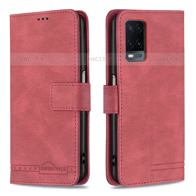 Handytasche Stand Schutzhülle Flip Leder Hülle B05F für Oppo A54 4G