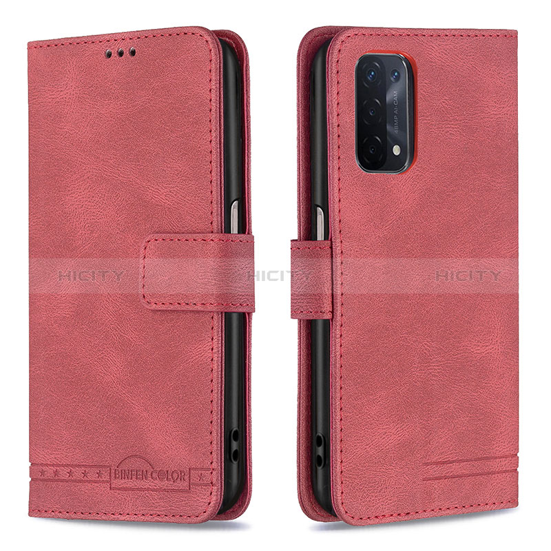 Handytasche Stand Schutzhülle Flip Leder Hülle B05F für Oppo A54 5G